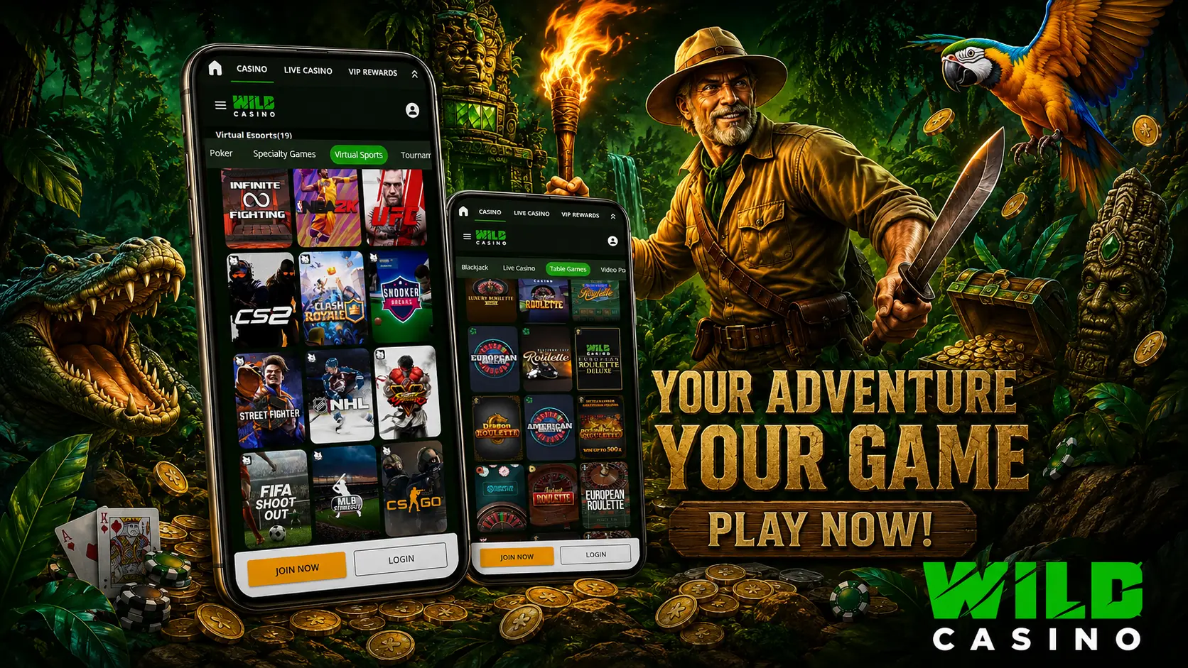 Wild Casino Games and Categories